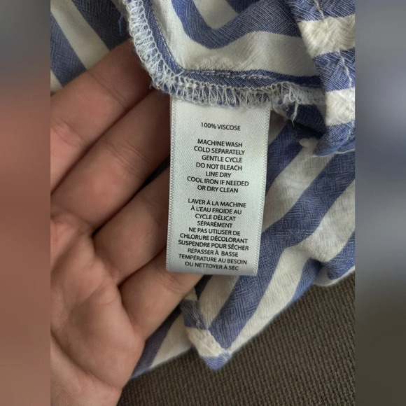 Beach lunch Launch Button Down Striped Top - Picture 7 of 9